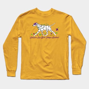 Mardi Gras Dalmatian Long Sleeve T-Shirt